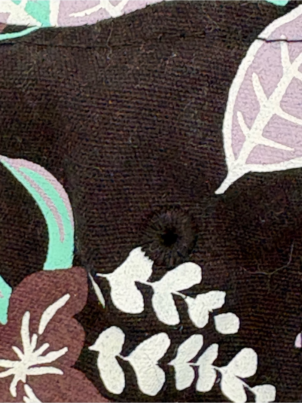 Vans Black Floral Bucket Hat with Mint & Lavender Accents - Picture 8 of 10